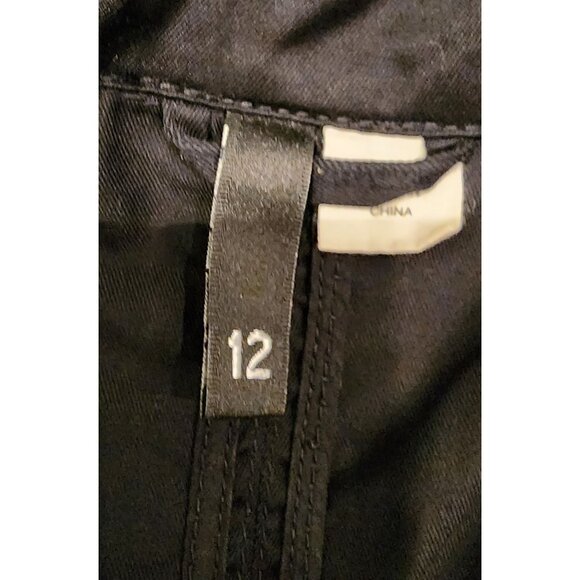 NEW H&M Divided Womens Black Utility Jacket Size 12 - Picture 5 of 14